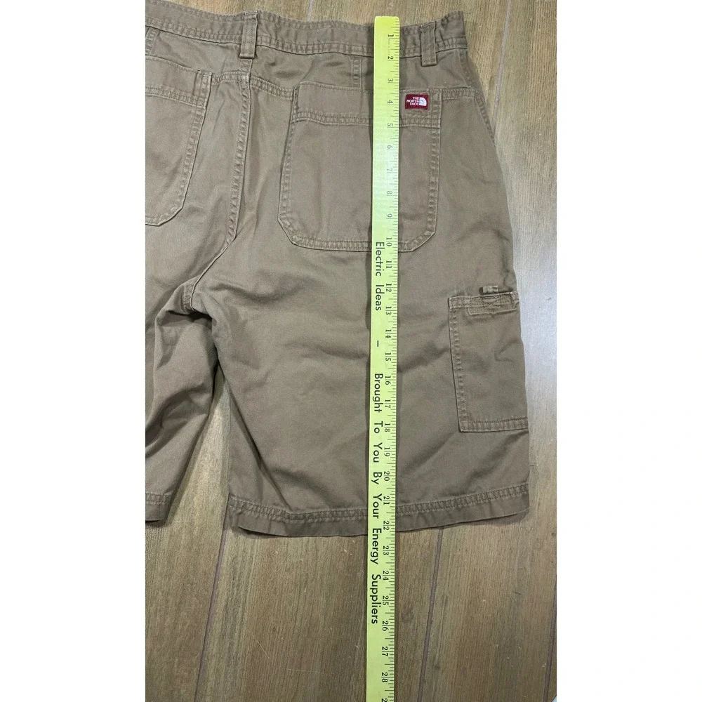 The North Face Mens Cargo Shorts Khaki Brown Tan Hiking Utility Outdoor 38 (36)